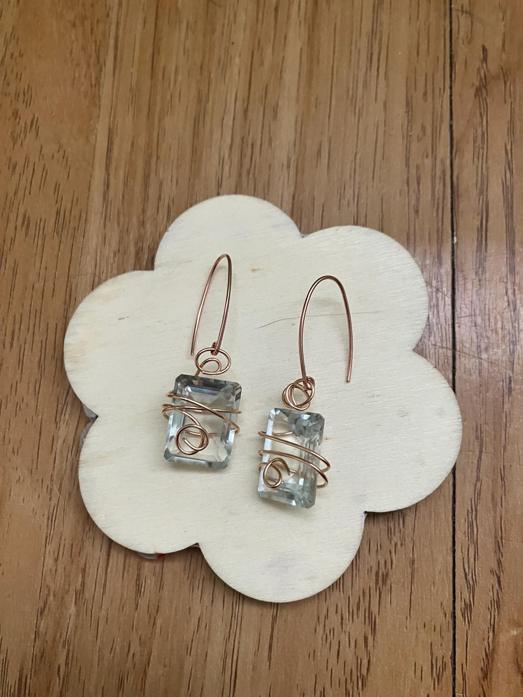 Boucles, boucles artistiques, argent 925, bronze, semi précieuse, améthyste verte, grade AAA