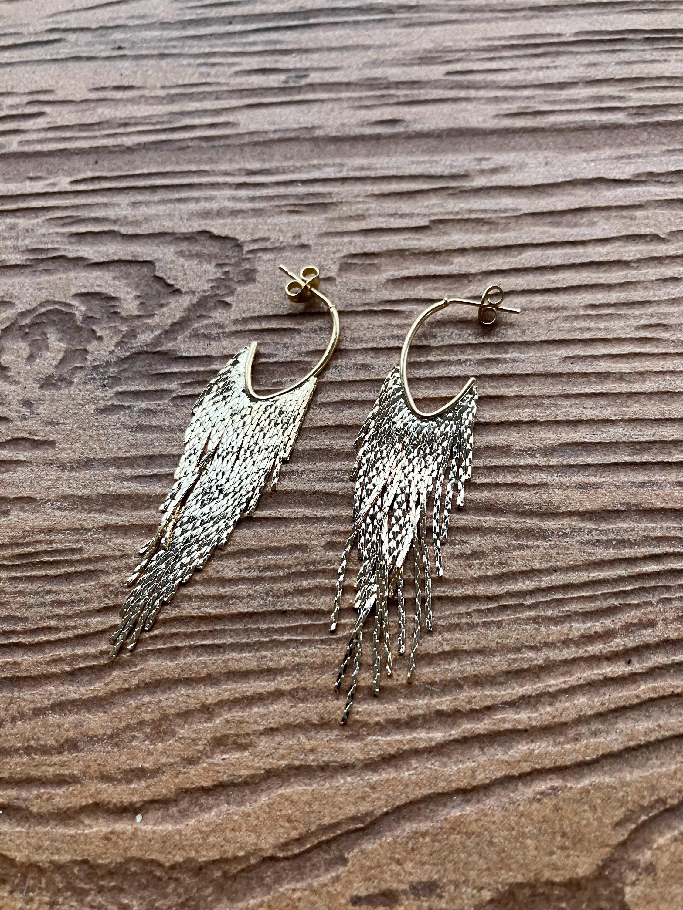 Boucles modernes chic en plaqué or tendance