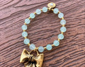 Semi-precious light aventurine bracelet